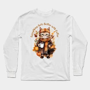 Everything Gets Better with Coffee Long Sleeve T-Shirt